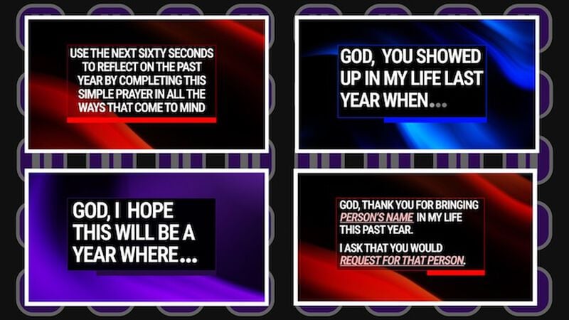 New Year's Prayer Pause